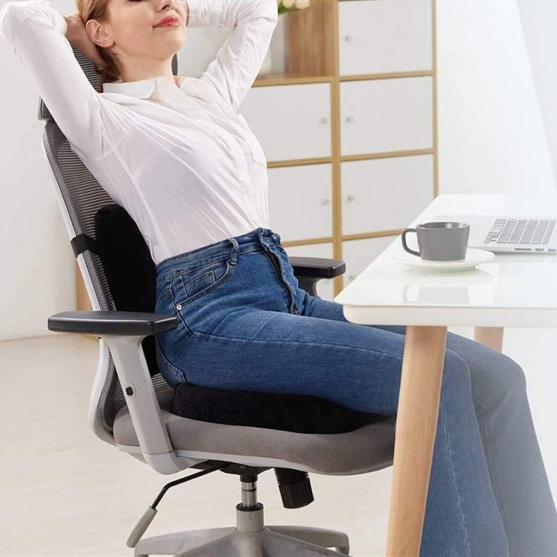 Ergolomb™ – Coussin Lombaire Ergonomique Mémoire de Forme
