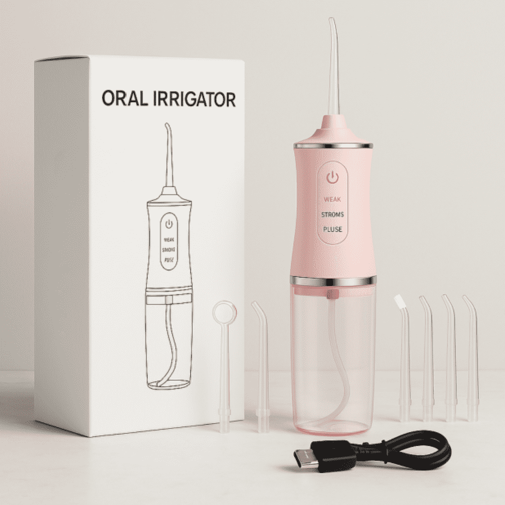 FlossiJet™ – Jet Dentaire Sans Fil Rechargeable pour Hygiène Buccale Complète