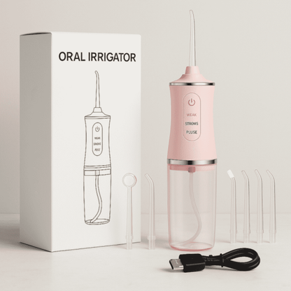 FlossiJet™ – Jet Dentaire Sans Fil Rechargeable pour Hygiène Buccale Complète