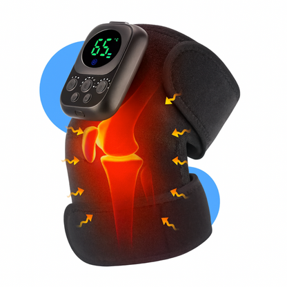 Genouillère Chauffante Massage EMS 60 °C – Batterie Longue Autonomie 5000 mAh