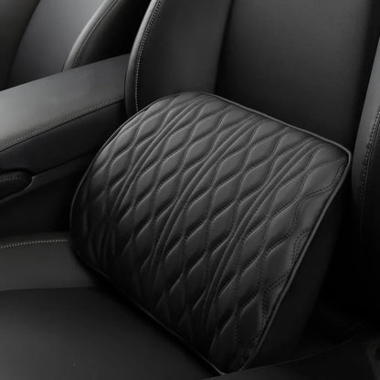 Oreiller de cou de voiture en simili cuir confortable