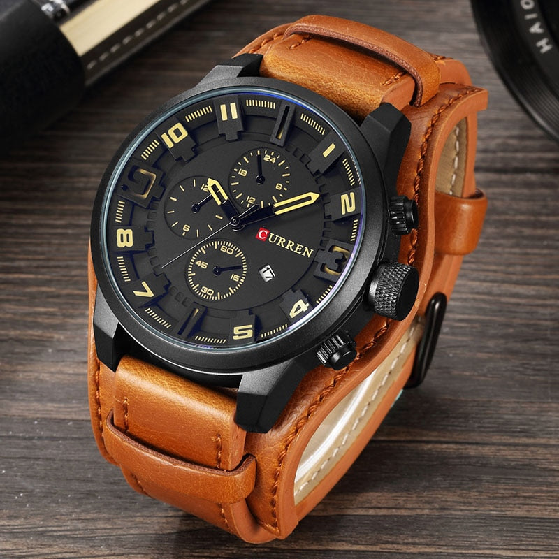Montre de luxe pour homme élégant