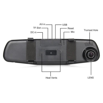 Caméra de recul HD 1080p pour rétroviseur intelligent