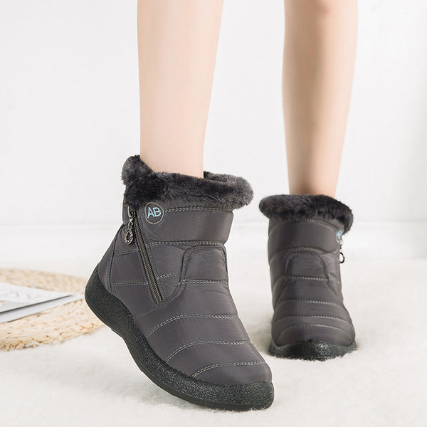 Bottes imperméables antidérapantes à doublure fourrure