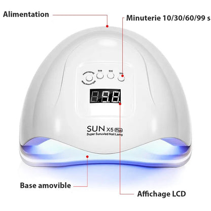 Lampe UV pour ongles à 36 LEDs avec minuterie 4 réglages