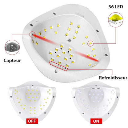 Lampe UV pour ongles à 36 LEDs avec minuterie 4 réglages