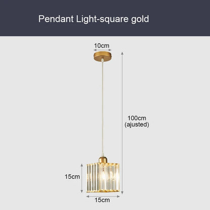 Luminaire Cristal Luxe Suspendu