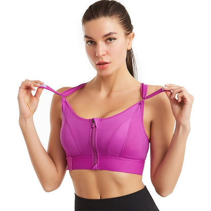 Brassière de sport réglable en tissu confortable