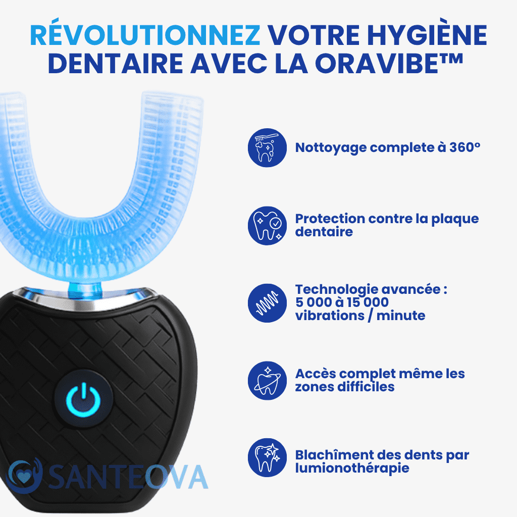 Oravibe™ – Brosse à Dents Électrique Automatique 360°