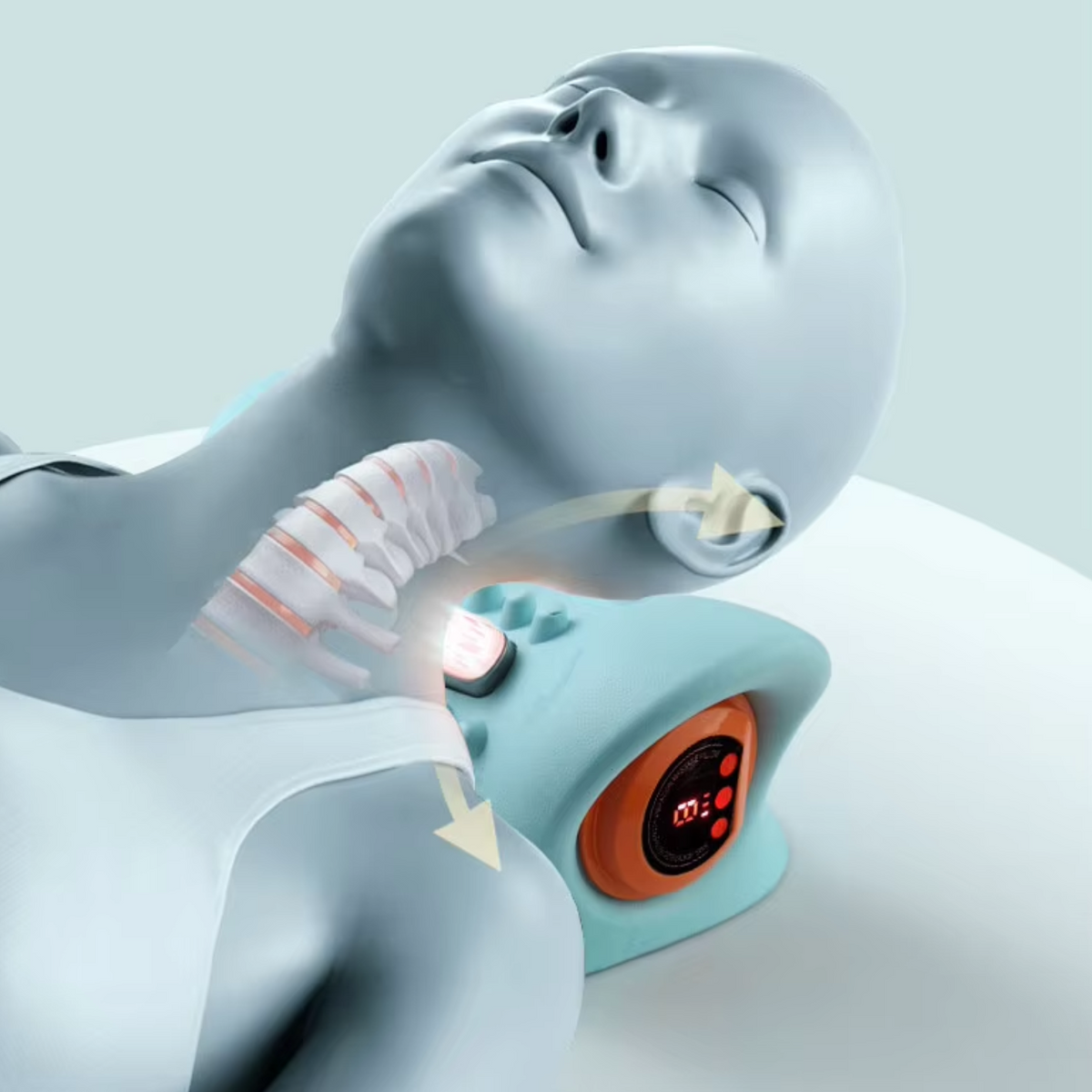 Oreiller de massage cervical intelligent ergonomique