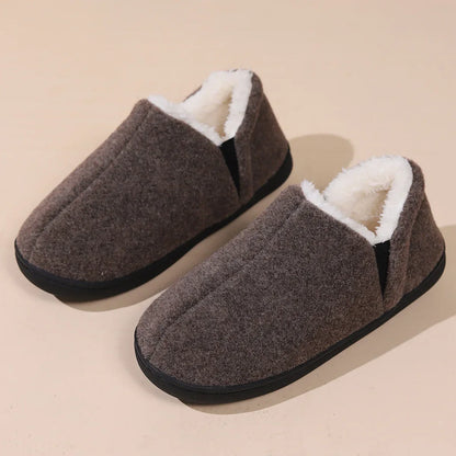 Pantoufles Douillettes Uni-Sexe en Peluche