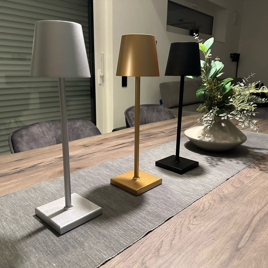 Lampe de table rechargeable sans fil à éclairage LED