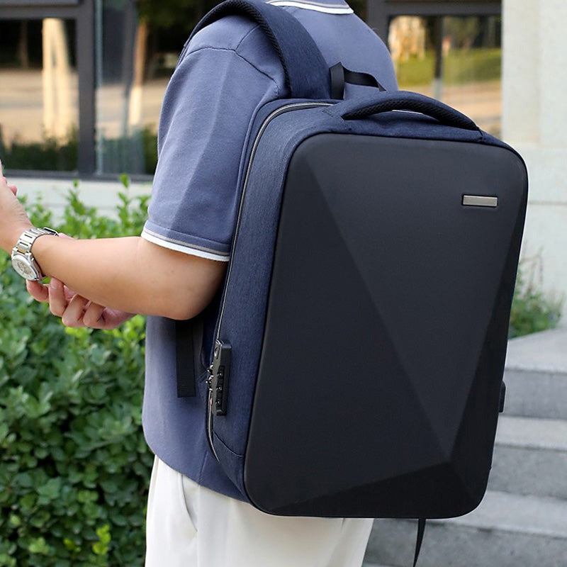Sac à dos anti-vol robuste en polyester pour voyage et travail