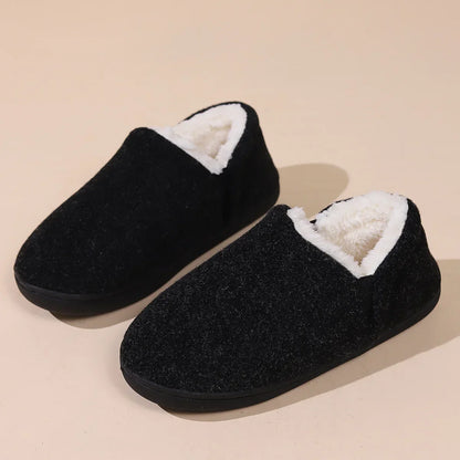 Pantoufles Douillettes Uni-Sexe en Peluche
