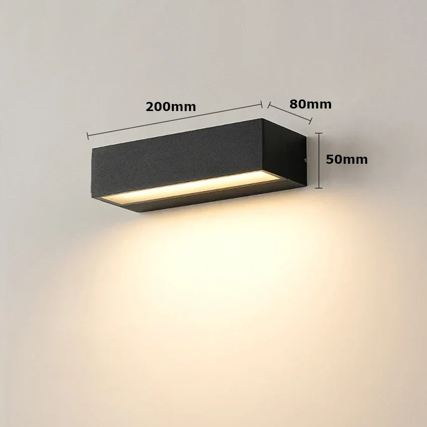 Applique murale extérieure LED chaud 3000K