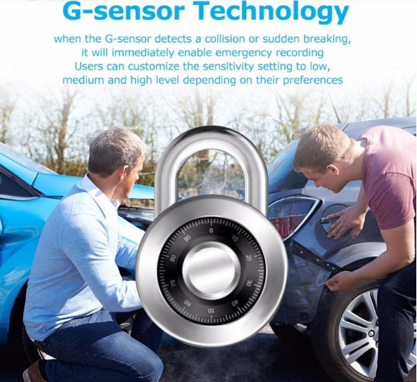 Caméra de voiture Wi-Fi Full HD 1080p compacte