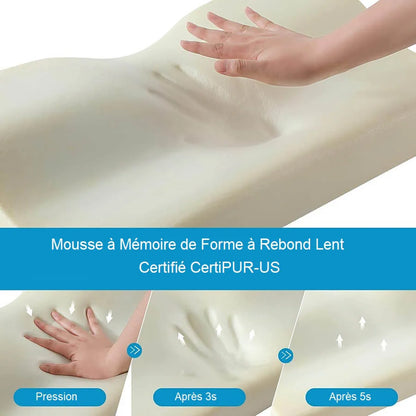 SpinaSoft™ – Oreiller Cervical Ergonomique à Mémoire de Forme