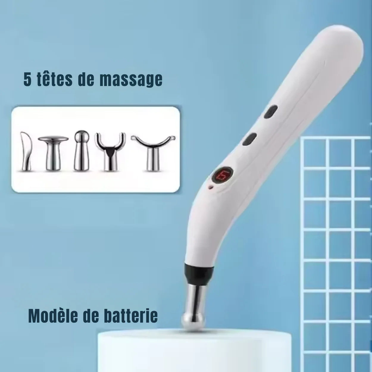 Stylo d’Acupuncture Électrique 5 en 1