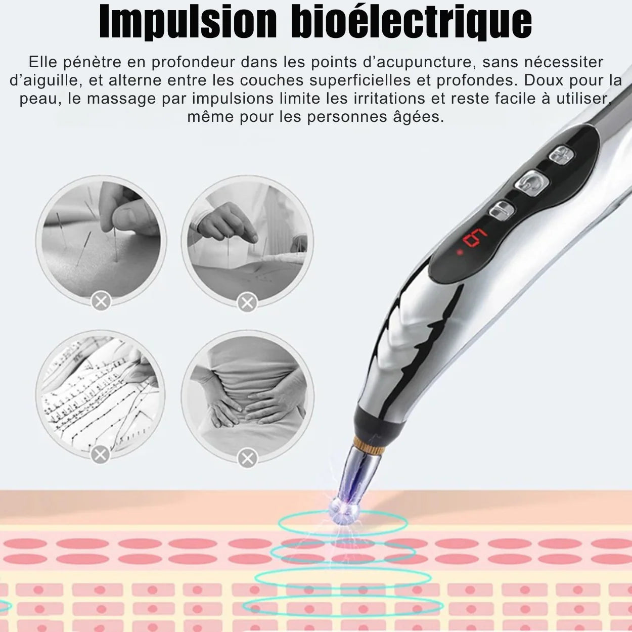 Stylo d’Acupuncture Énergétique à Impulsions