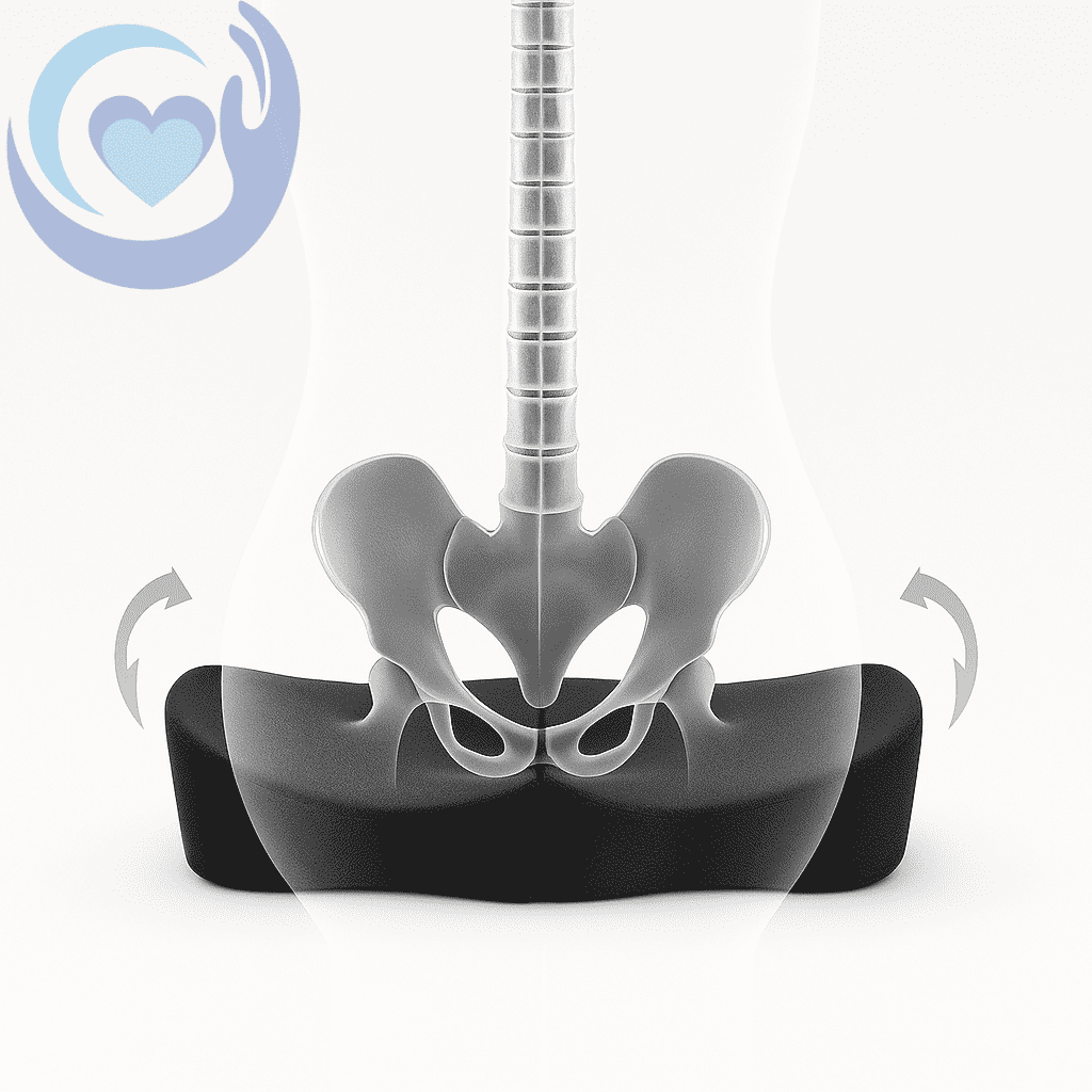 ErgoConfort™ – Coussin d'Assise à Soulagement de Pression