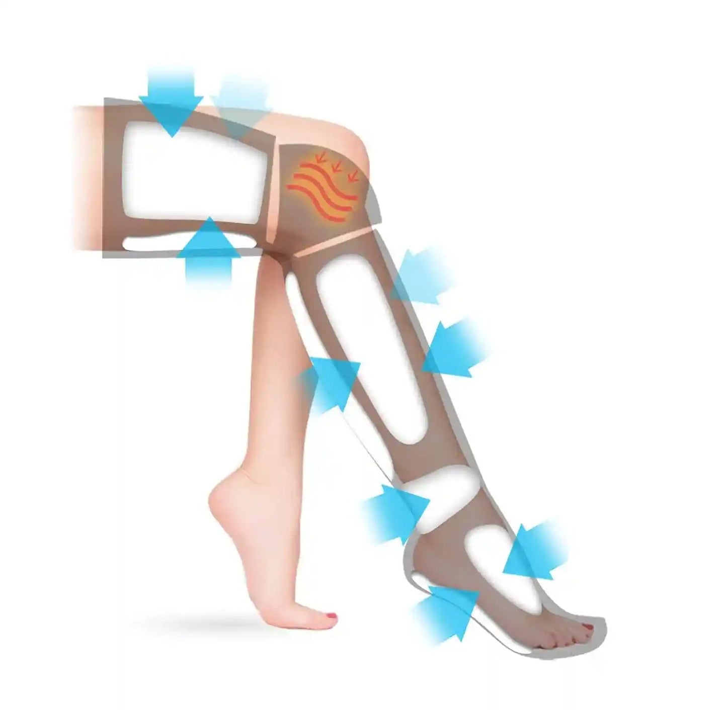 VentroPulse™ – Chaussette chauffante massage jambes pour détente musculaire