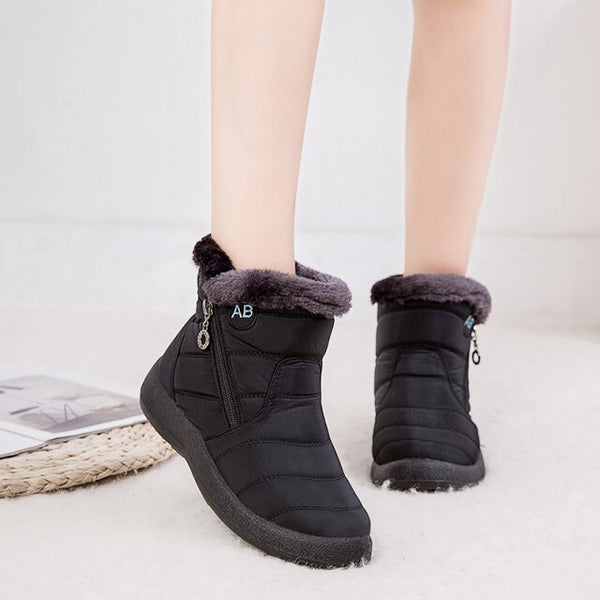 Bottes imperméables antidérapantes à doublure fourrure