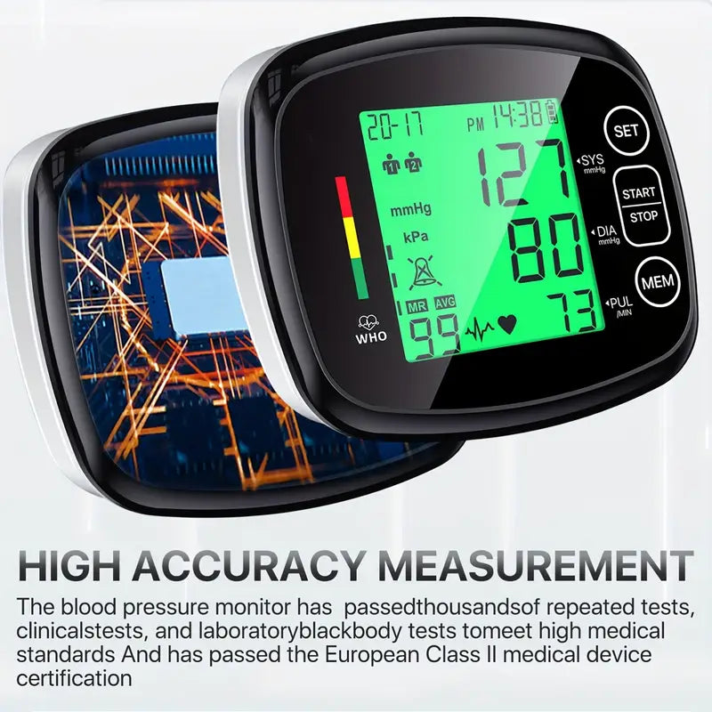 Vitapulse™ – Tensiomètre Poignet Automatique avec Écran Lcd Grand Format