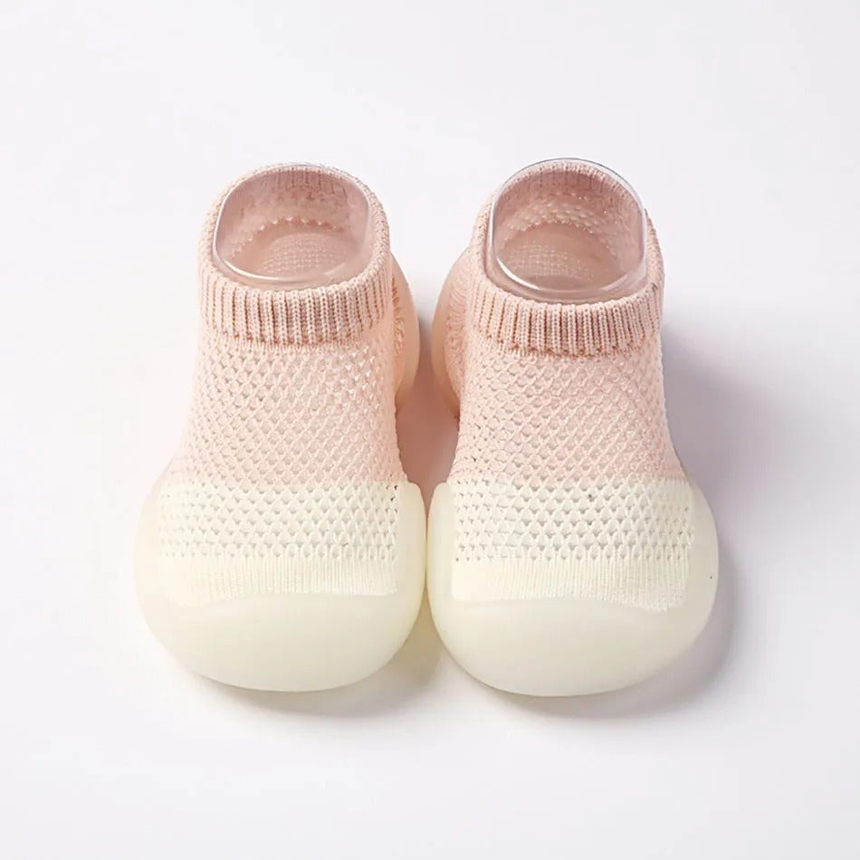 Chaussures antidérapantes légères bicolores pour bébé