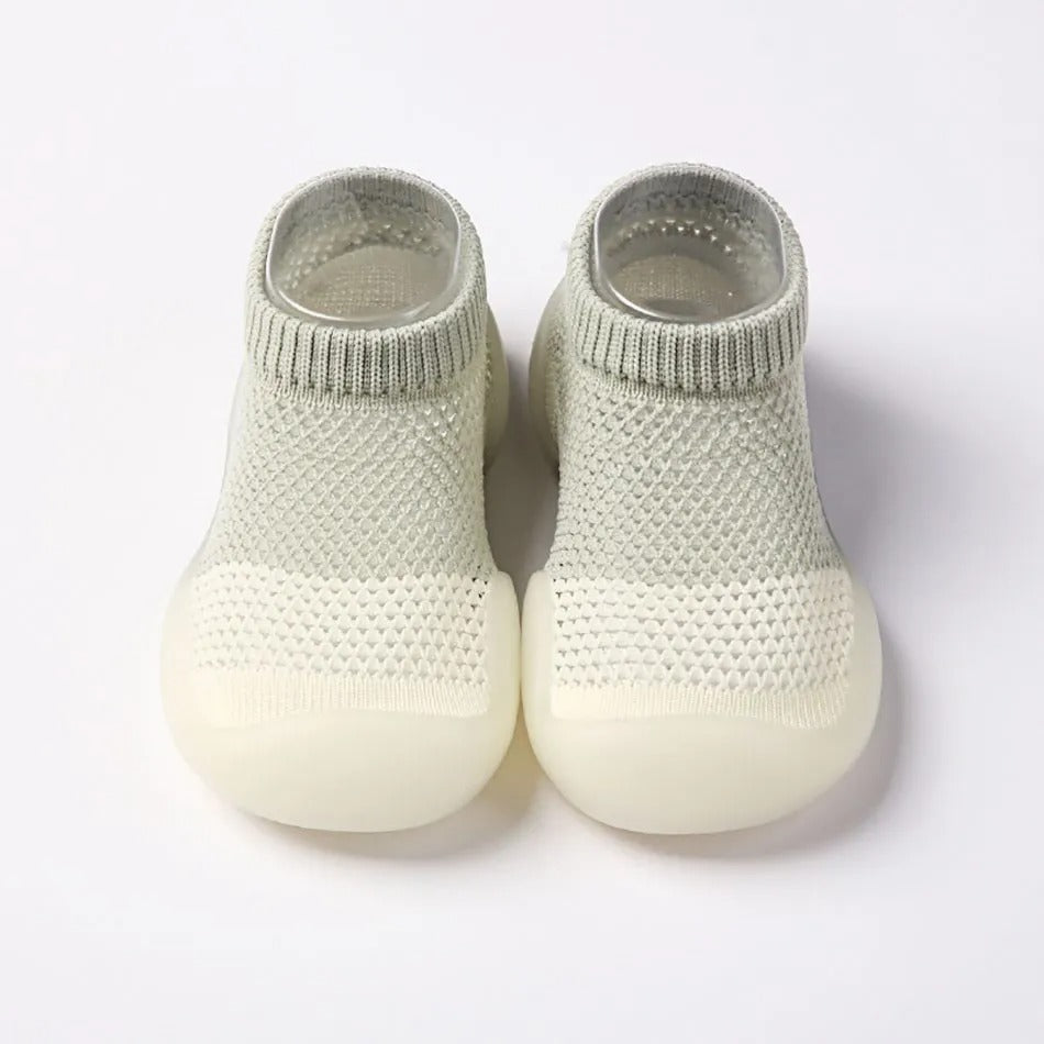 Chaussures antidérapantes légères bicolores pour bébé