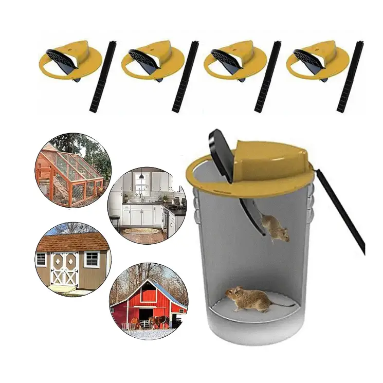 Piège à souris et rats à bascule et glissière