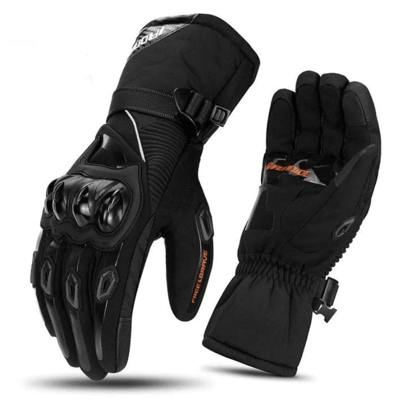 Gants de moto imperméables en textile renforcé