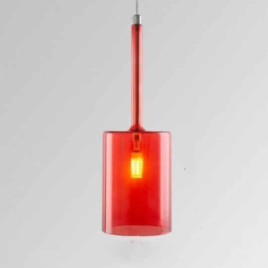 Suspension de salle à manger LED moderne en verre