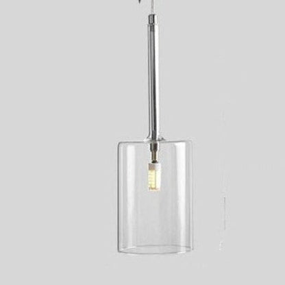Suspension de salle à manger LED moderne en verre